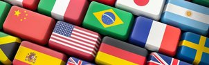 Dekobild: Internationale Fahnen