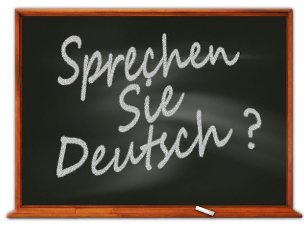 Tafelbild: Lernen Sie Deutsch?